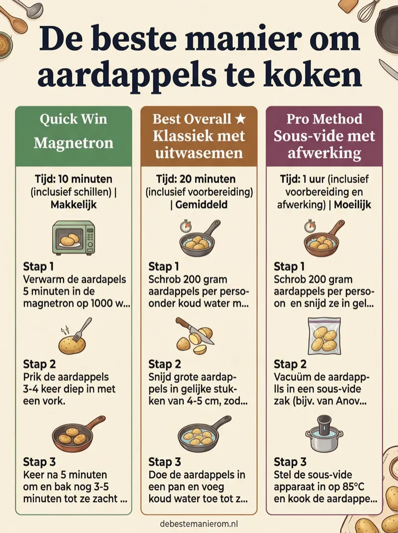 De beste manier om aardappels te koken