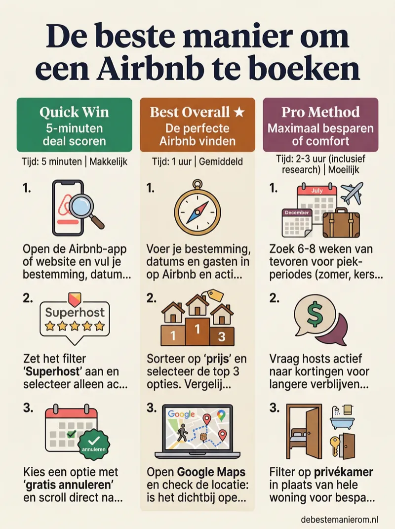 De beste manier om een Airbnb te boeken