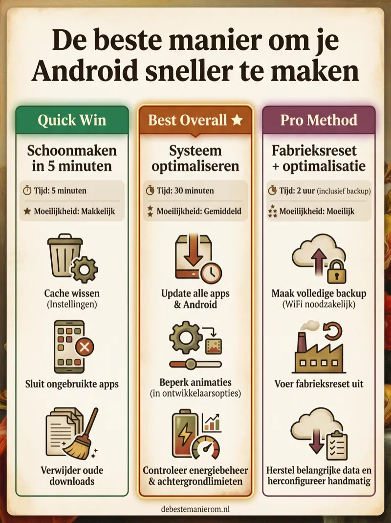 De beste manier om je Android sneller te maken