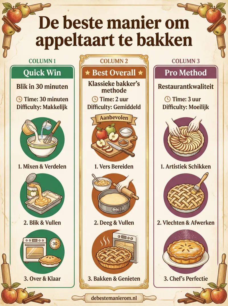 De beste manier om appeltaart te bakken
