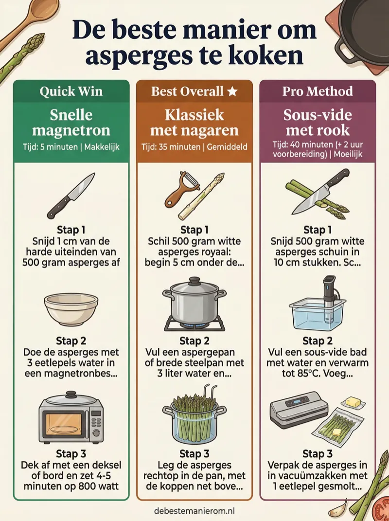 De beste manier om asperges te koken