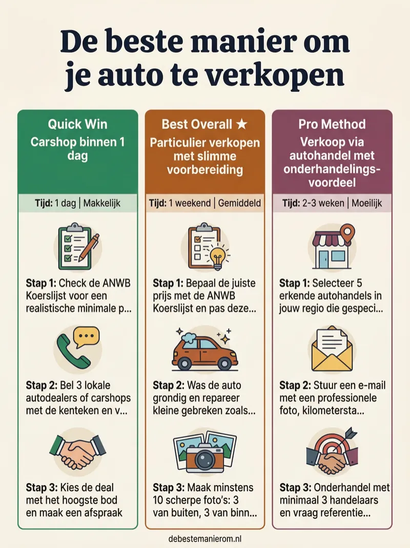 De beste manier om je auto te verkopen