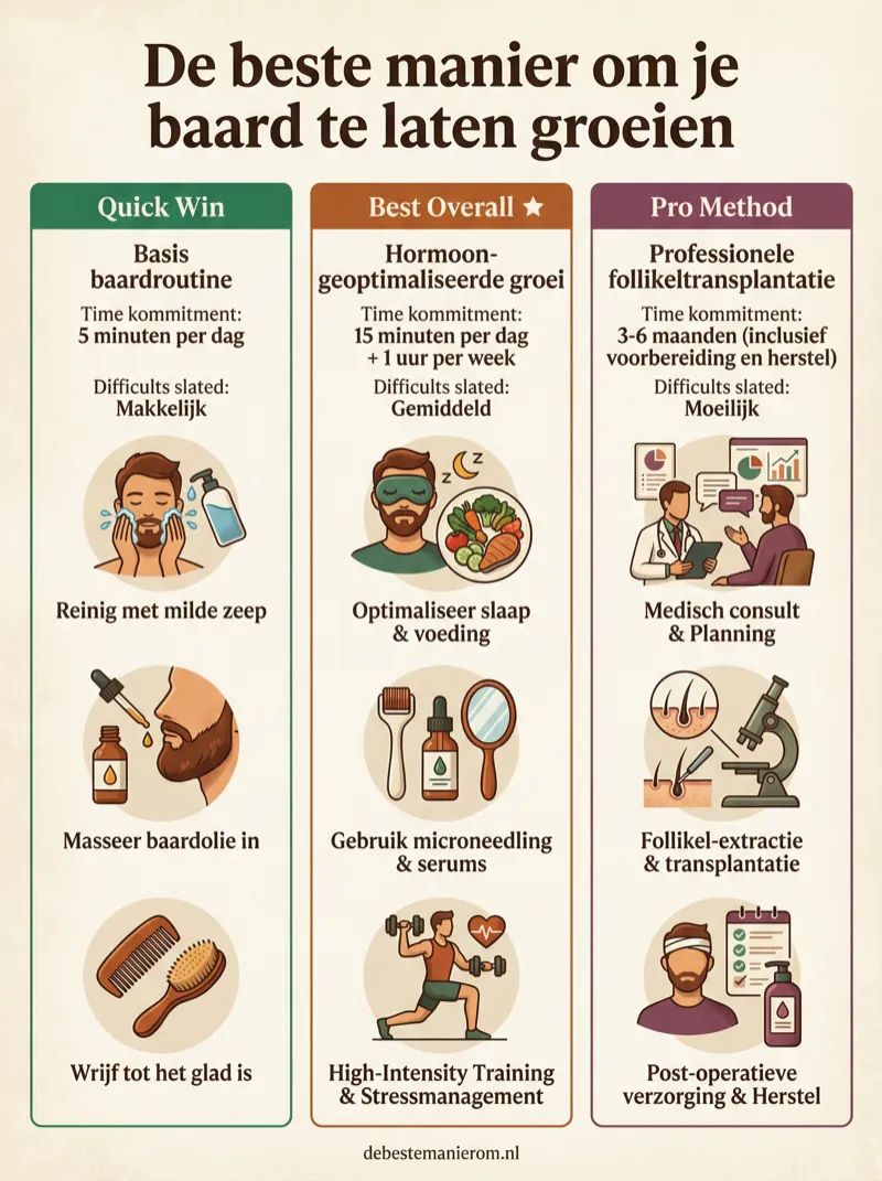 De beste manier om je baard te laten groeien