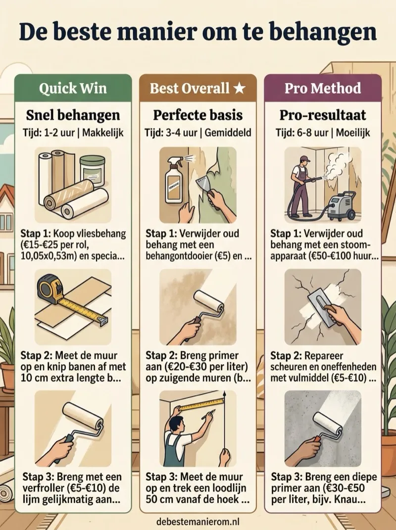De beste manier om te behangen