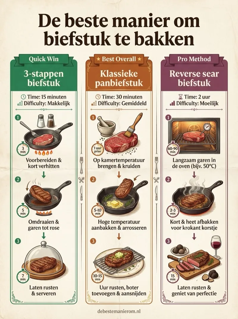 De beste manier om biefstuk te bakken