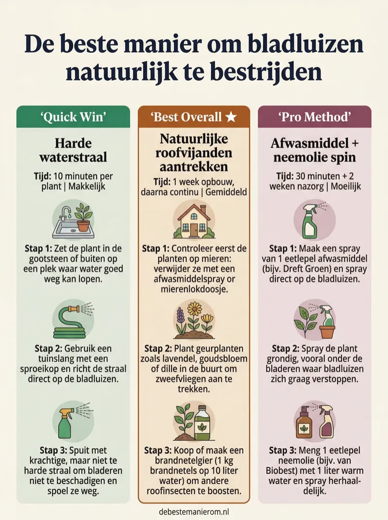 De beste manier om bladluizen natuurlijk te bestrijden