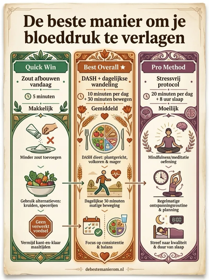 De beste manier om je bloeddruk te verlagen