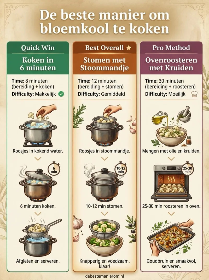 De beste manier om bloemkool te koken