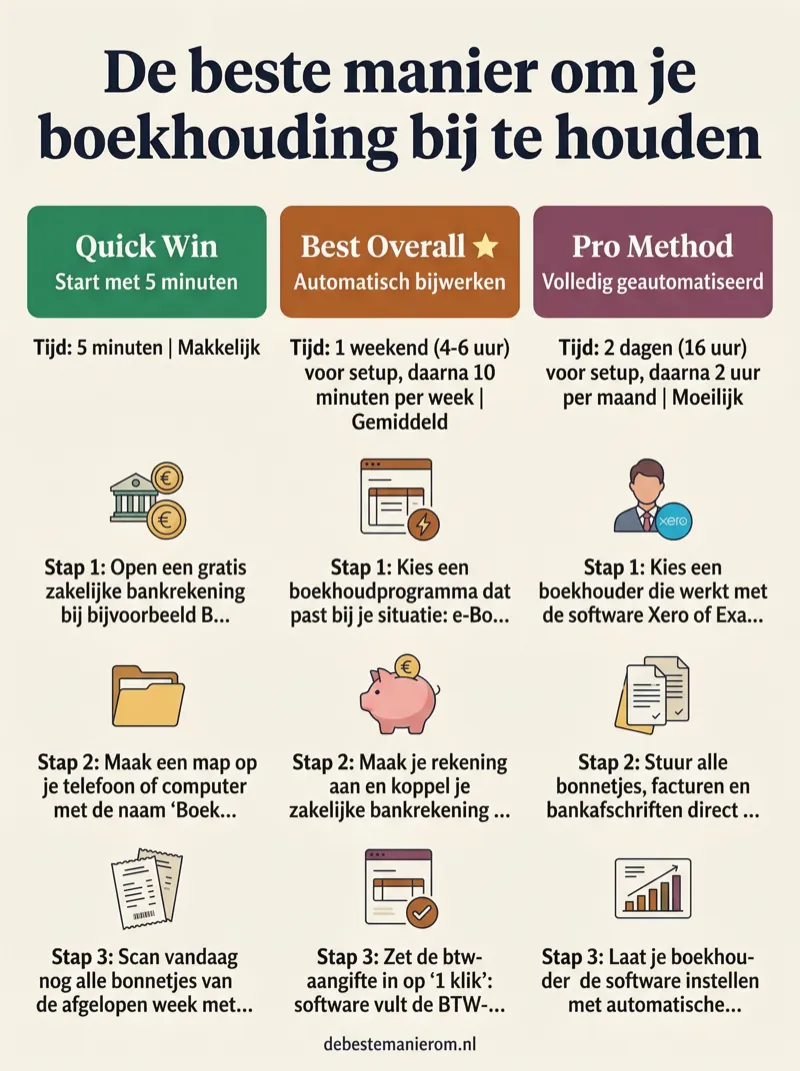 De beste manier om je boekhouding bij te houden