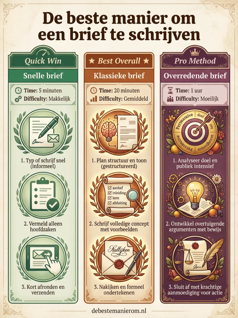De beste manier om een brief te schrijven