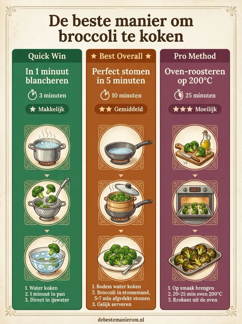 De gezondste manier om broccoli te koken