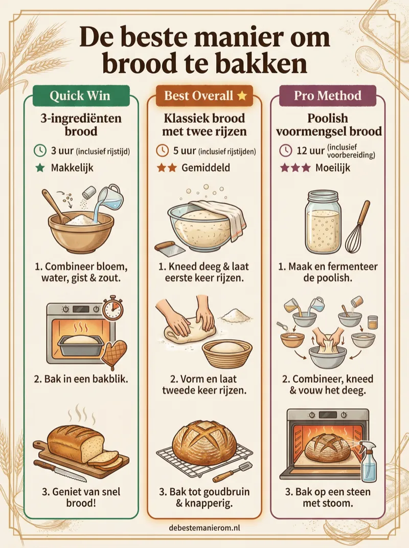 De beste manier om brood te bakken