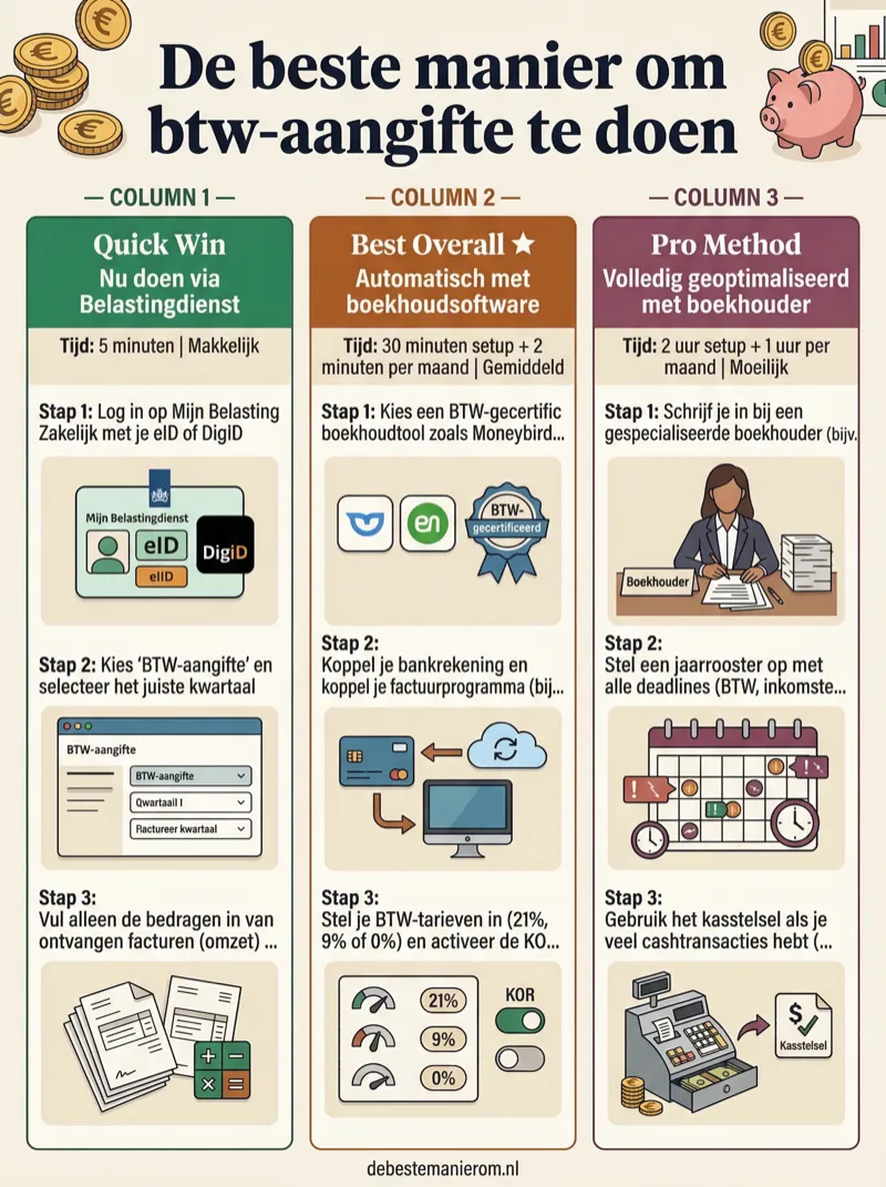 De makkelijkste manier om btw-aangifte te doen