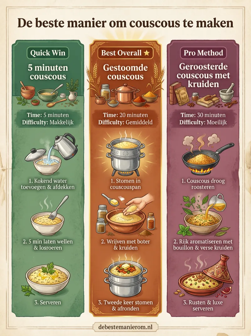 De beste manier om couscous te maken