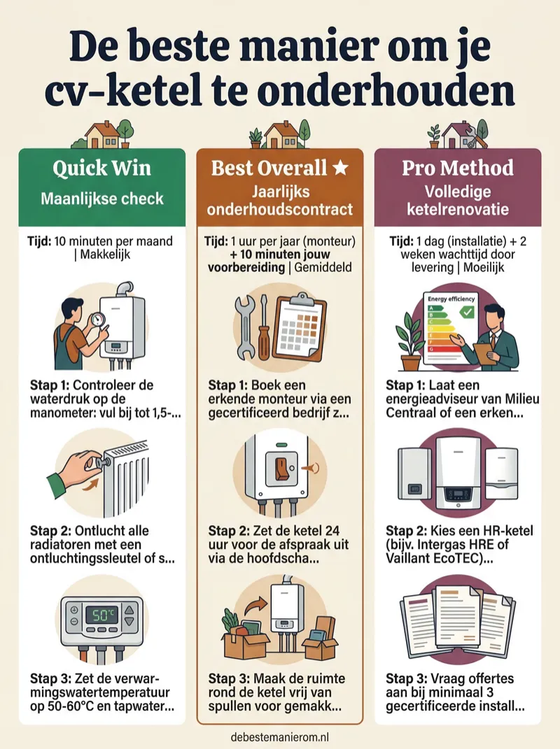 De beste manier om je cv-ketel te onderhouden