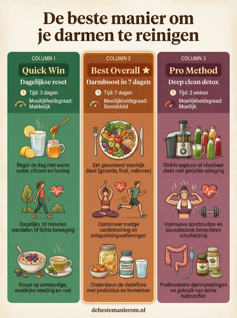 De beste manier om je darmen te reinigen
