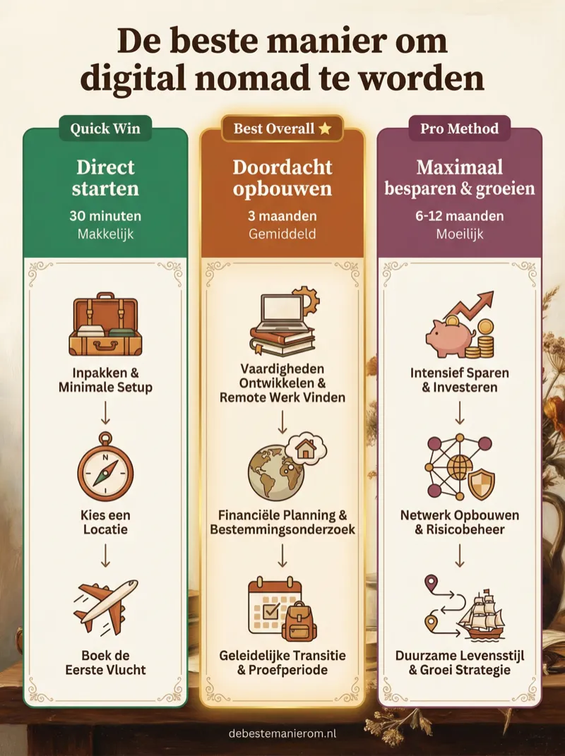 De beste manier om digital nomad te worden