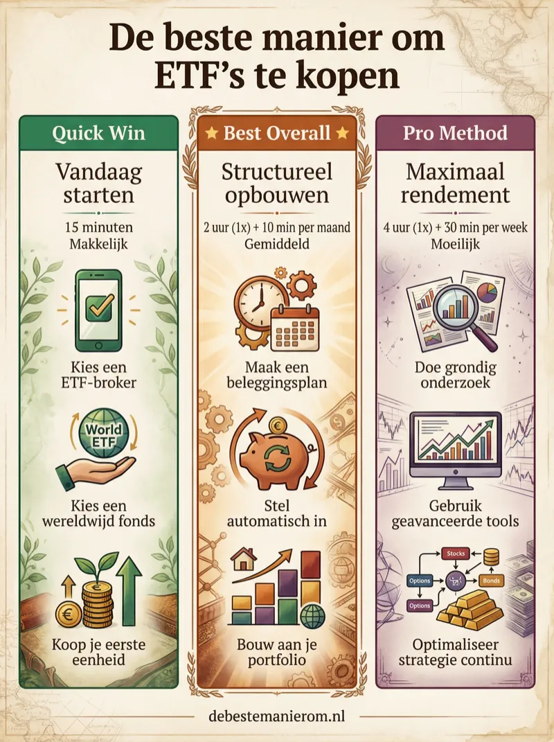 De beste manier om ETF's te kopen