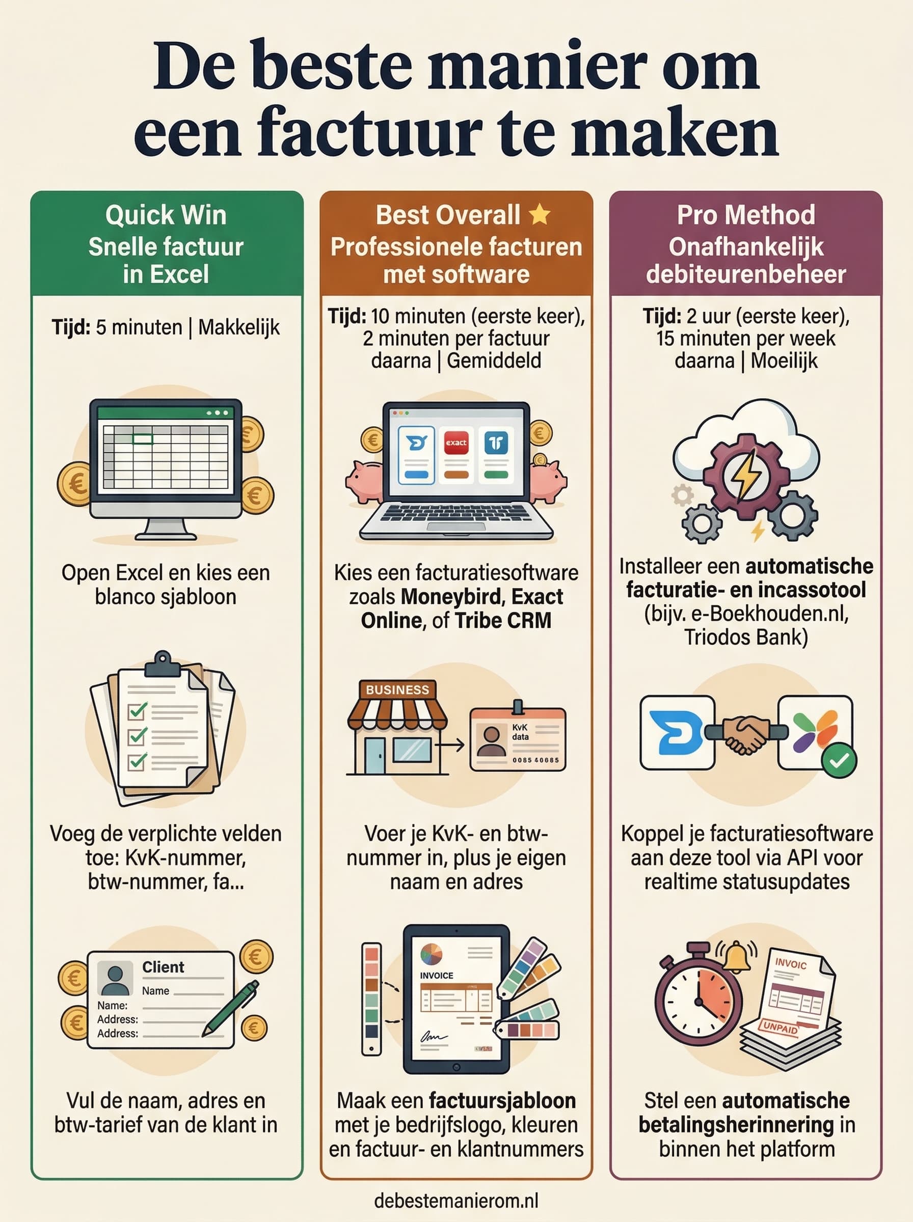 De beste manier om een factuur te maken