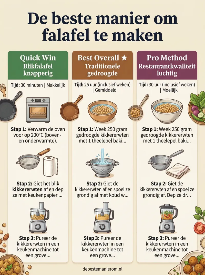 De beste manier om falafel te maken