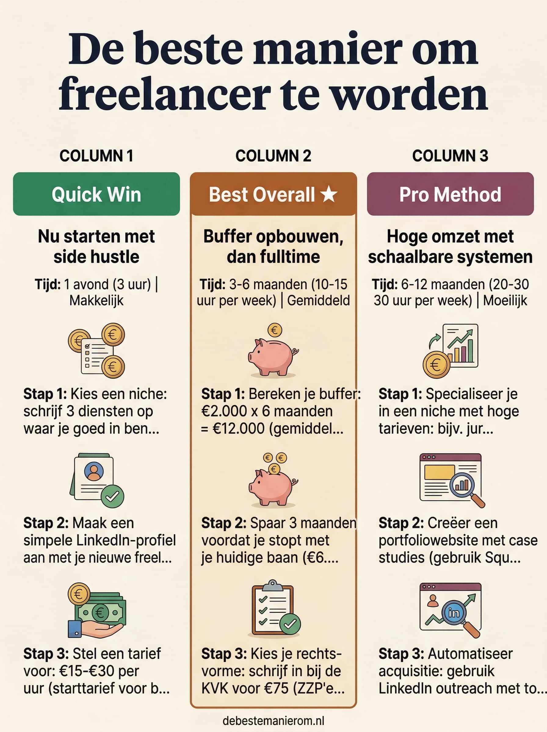 De beste manier om freelancer te worden