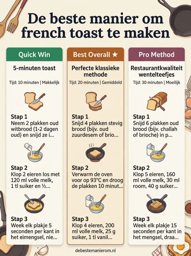 De beste manier om french toast te maken