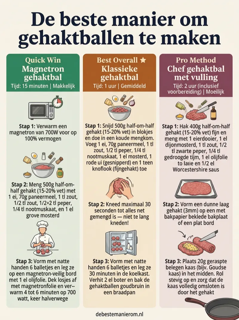 De gezondste manier om gehaktballen te maken
