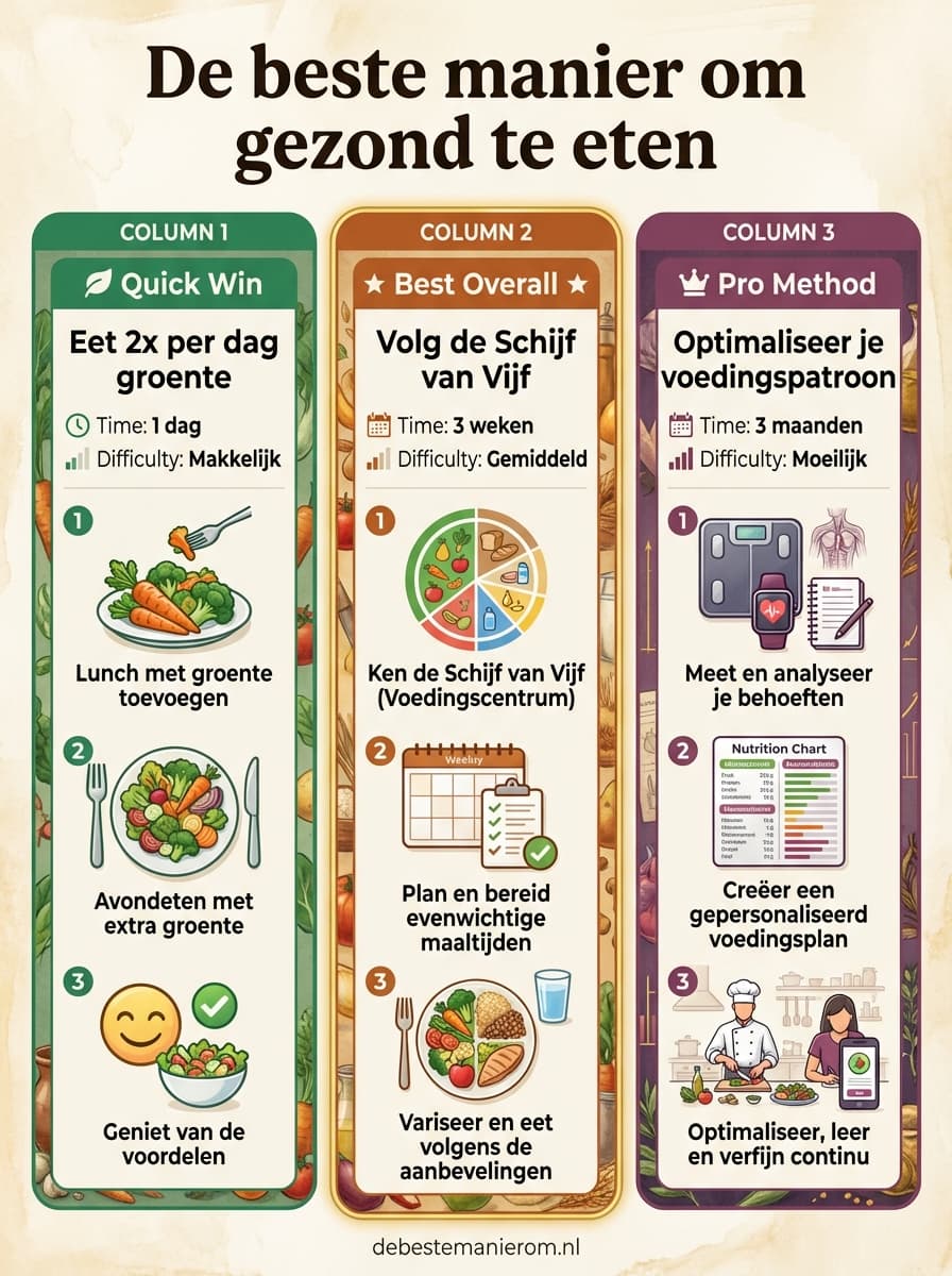 De beste manier om gezond te eten