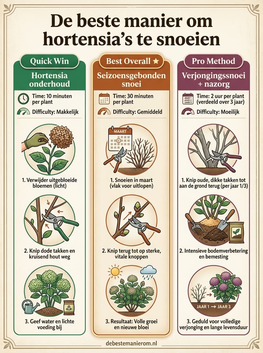 De beste manier om hortensia's te snoeien