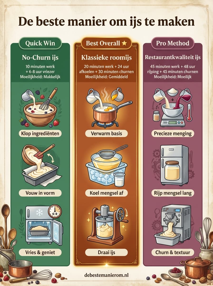 De beste manier om ijs te maken