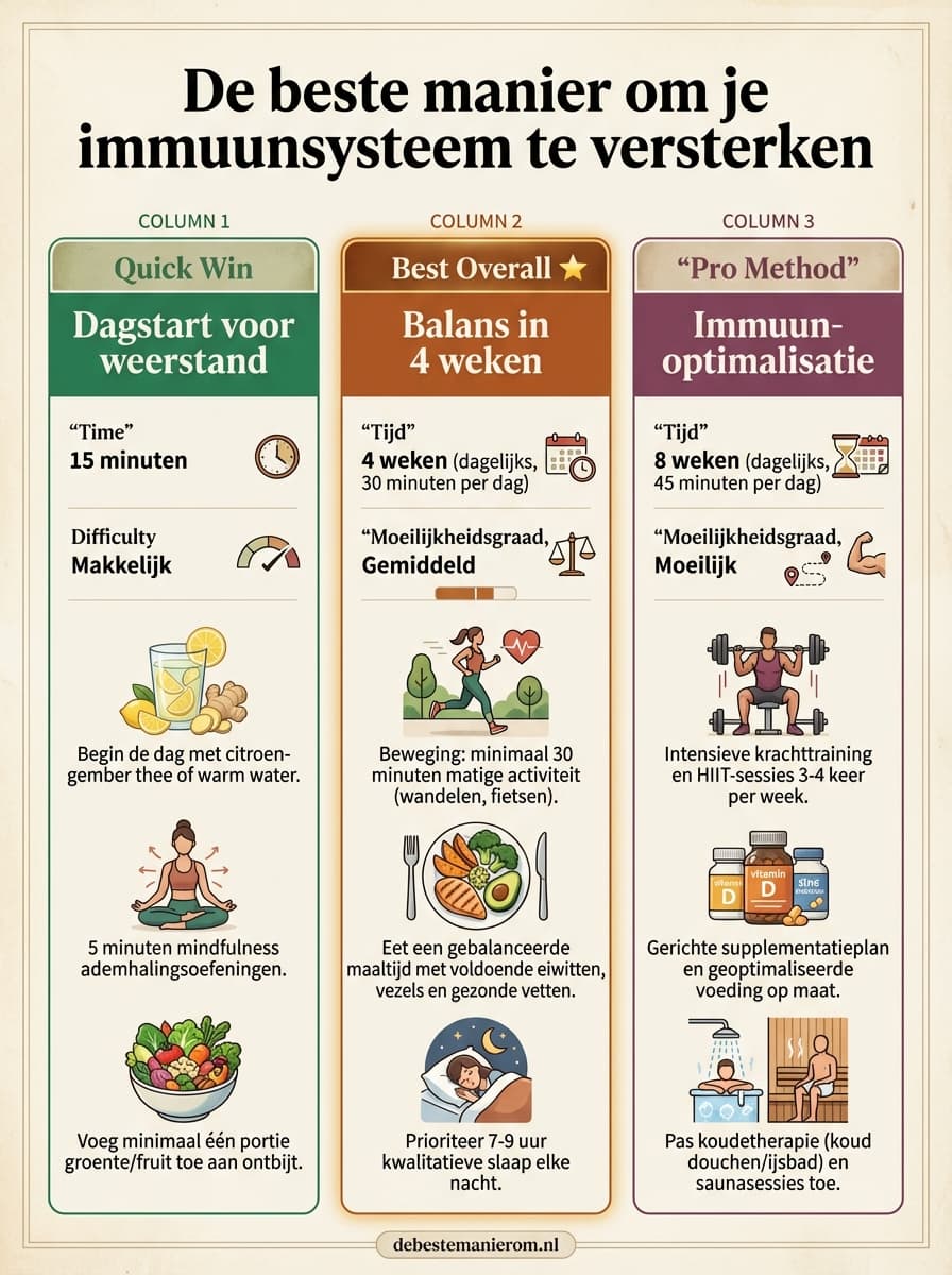 De beste manier om je immuunsysteem te versterken