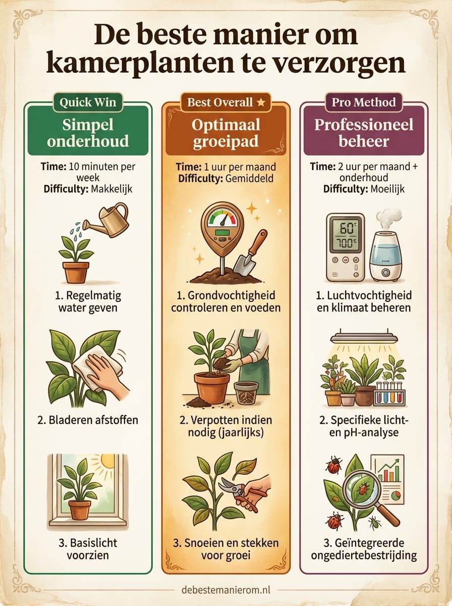 De beste manier om kamerplanten te verzorgen