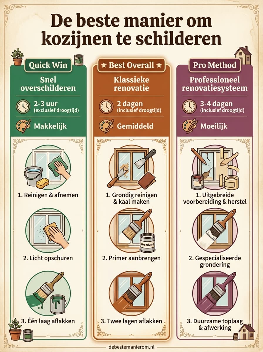 De beste manier om kozijnen te schilderen