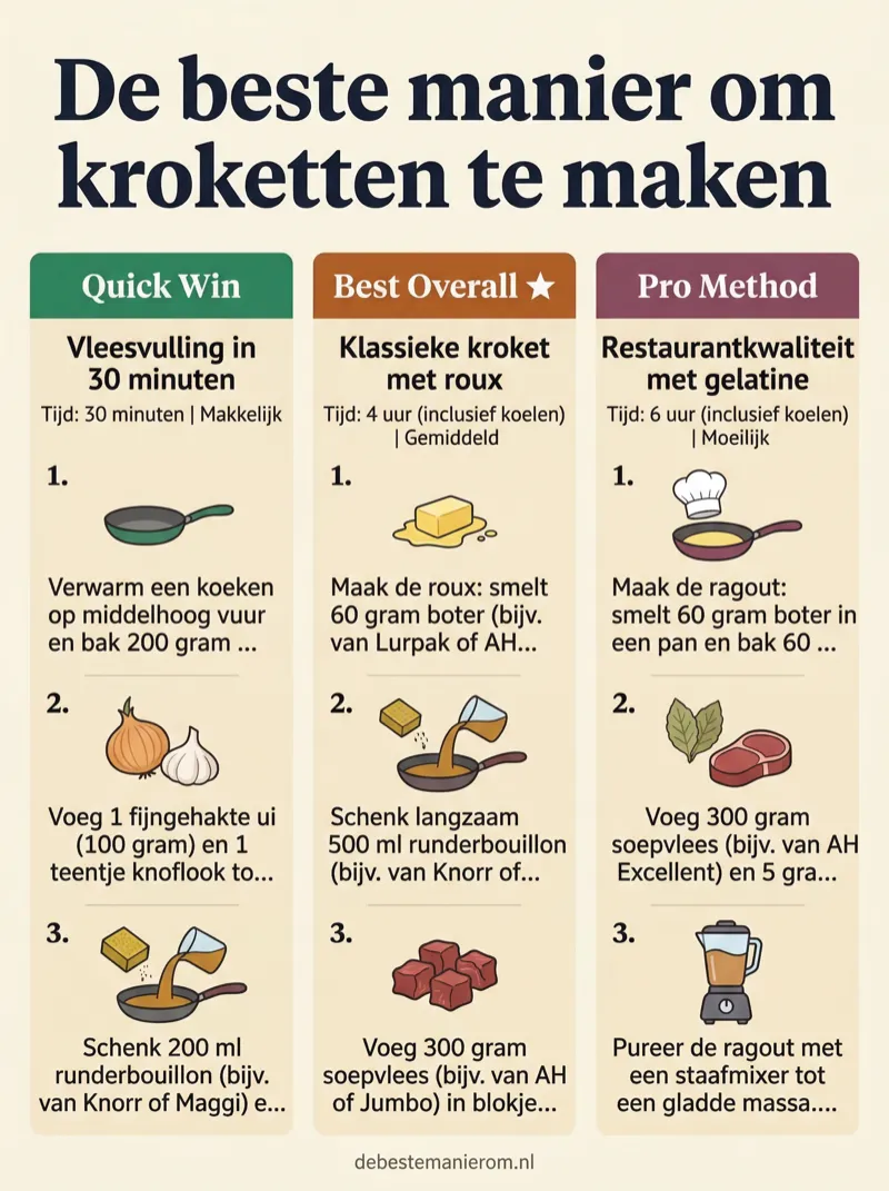 De beste manier om kroketten te maken