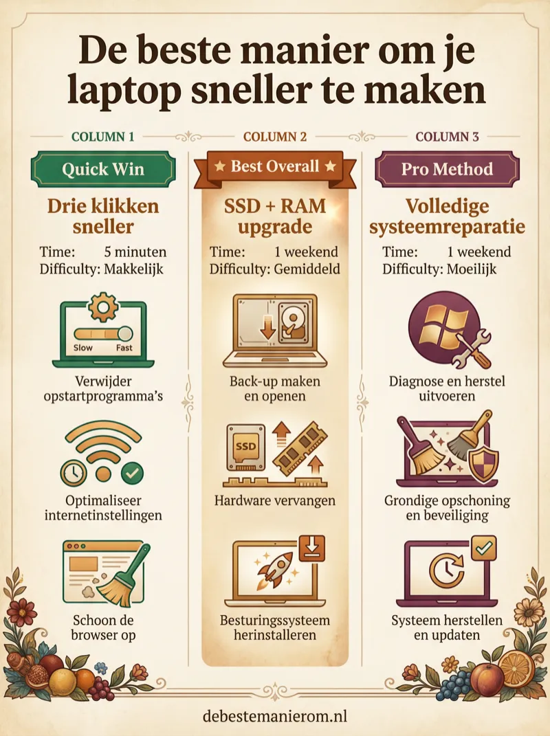 De beste manier om je laptop sneller te maken