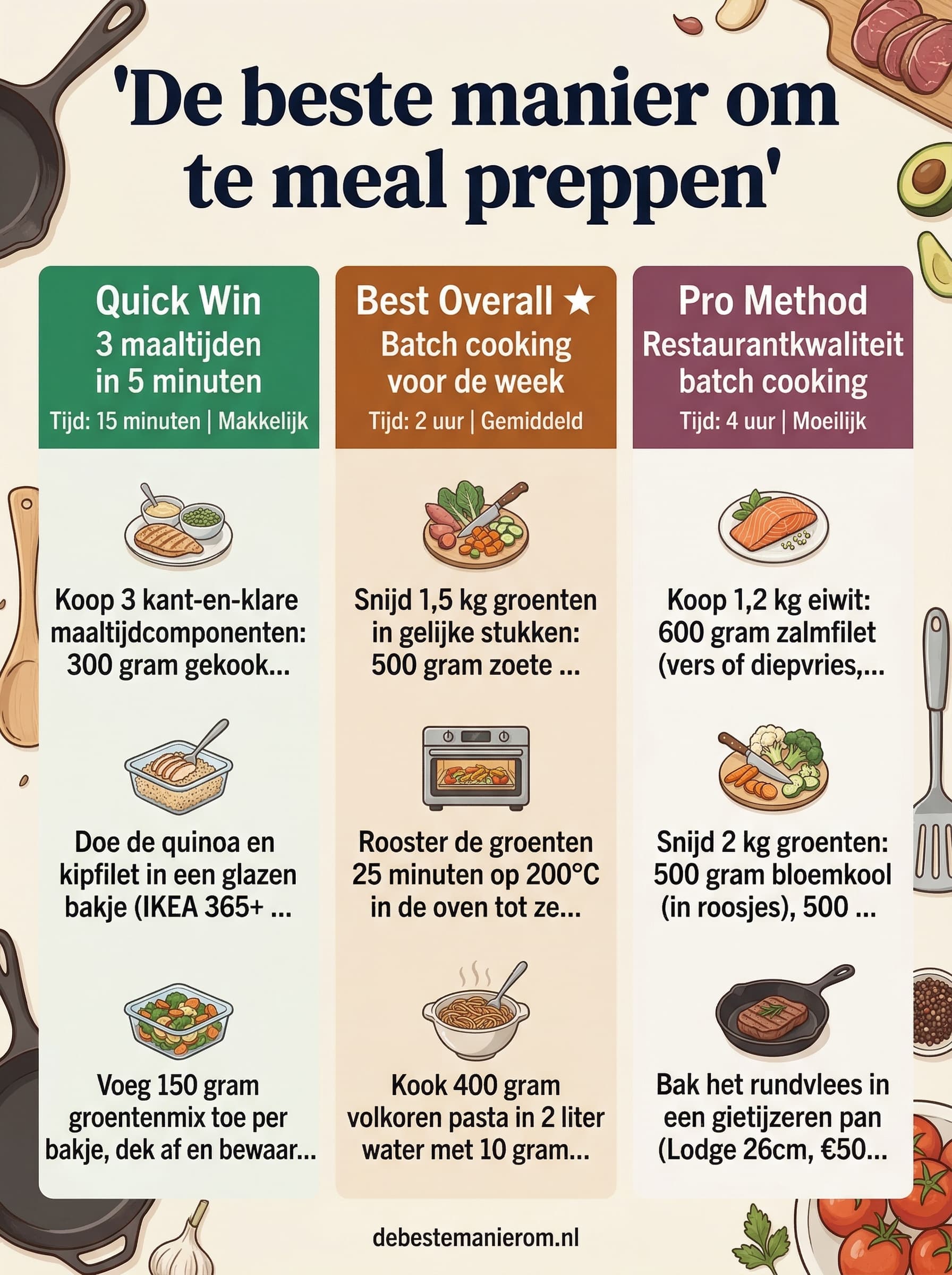 De beste manier om te meal preppen