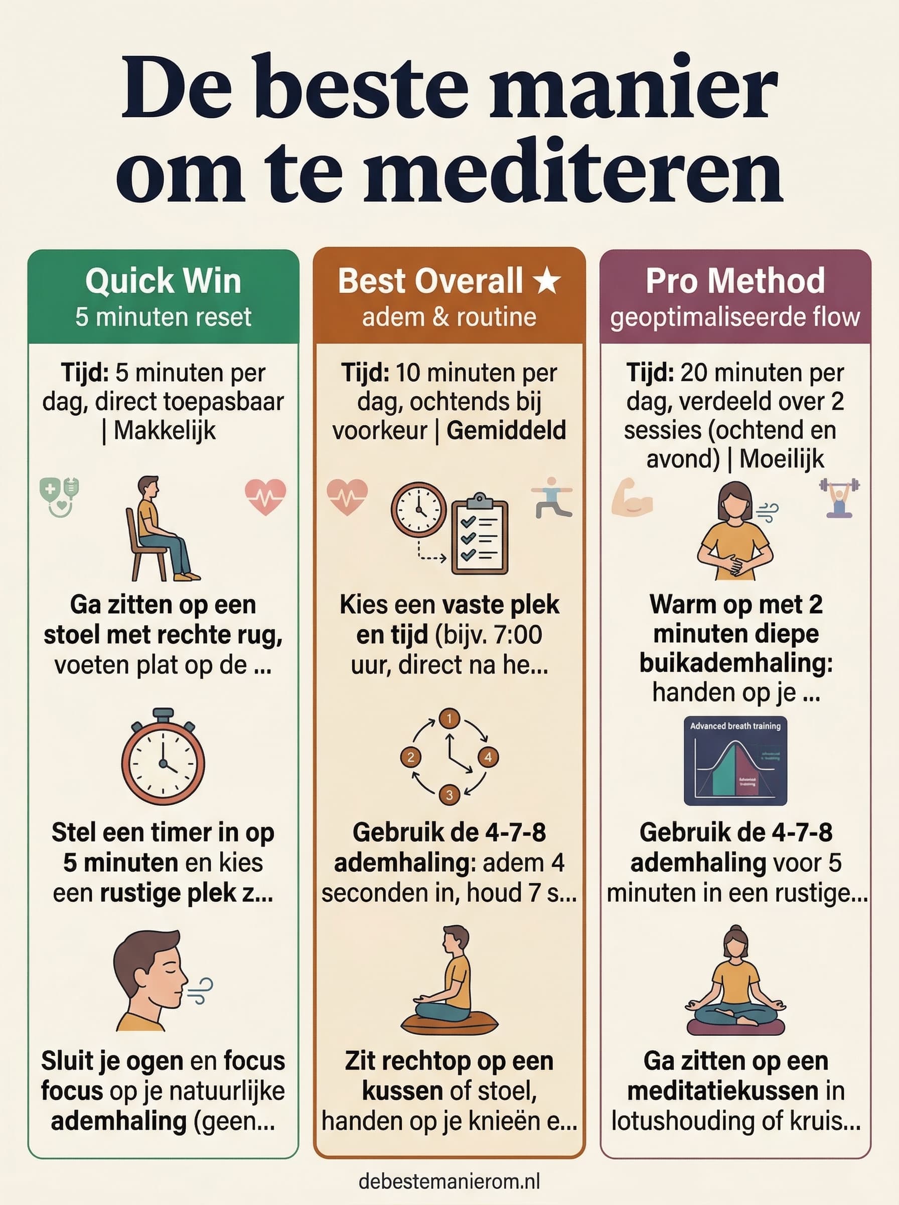 De beste manier om te mediteren