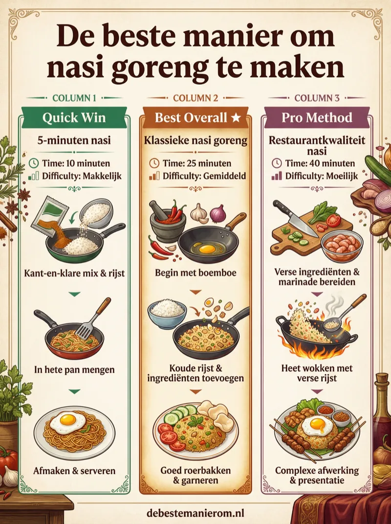 De beste manier om nasi goreng te maken