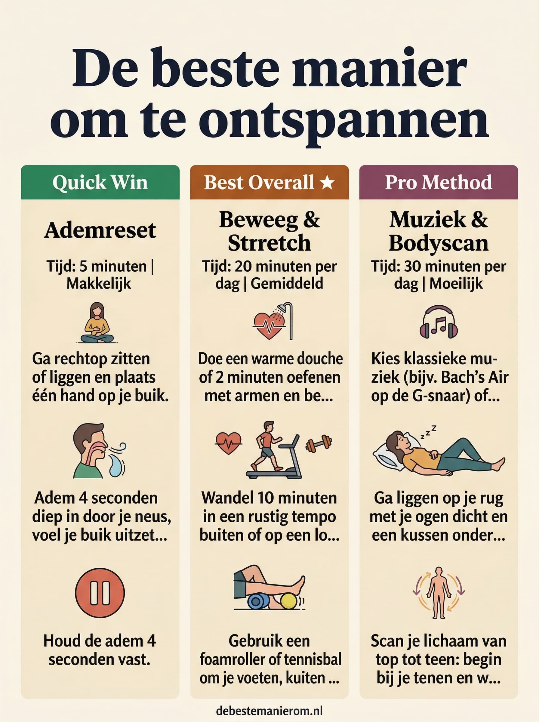 De beste manier om te ontspannen