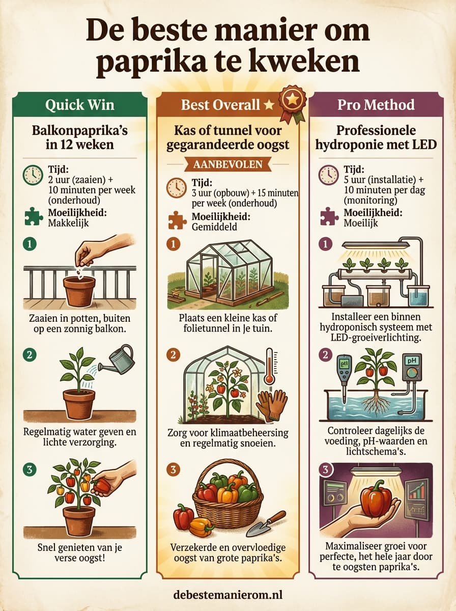 De beste manier om paprika te kweken