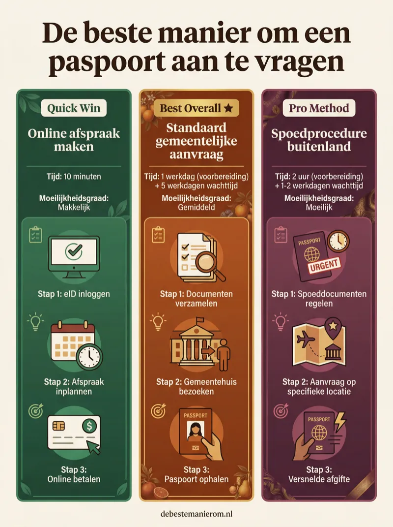 De makkelijkste manier om een paspoort aan te vragen
