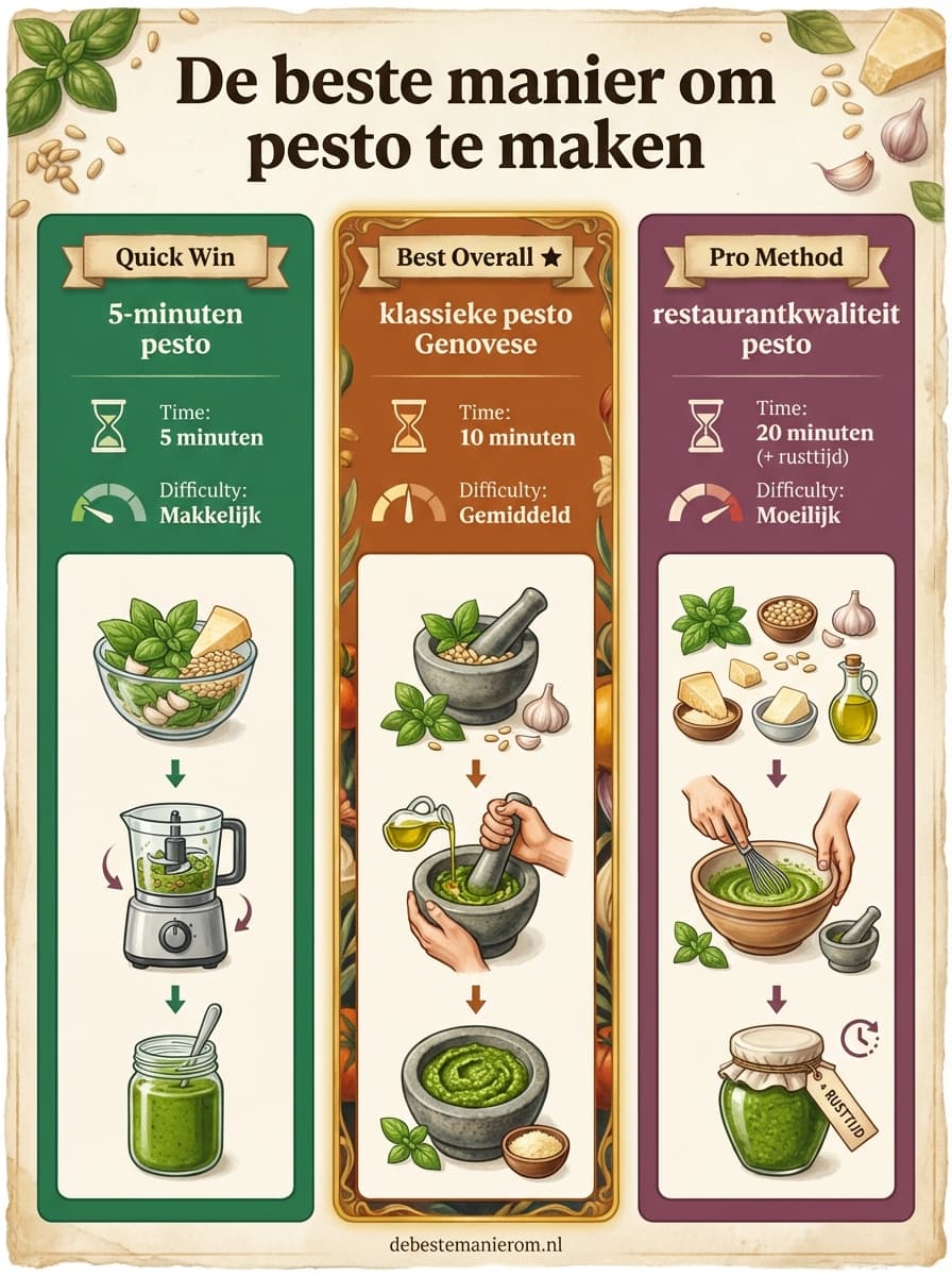 De beste manier om pesto te maken