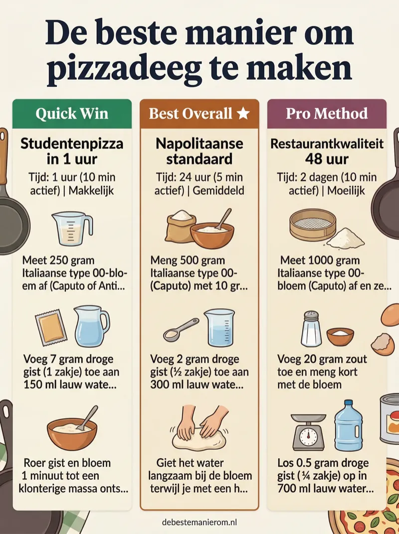 De beste manier om pizzadeeg te maken