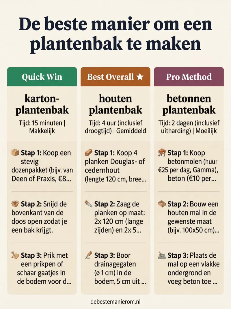 De beste manier om een plantenbak te maken