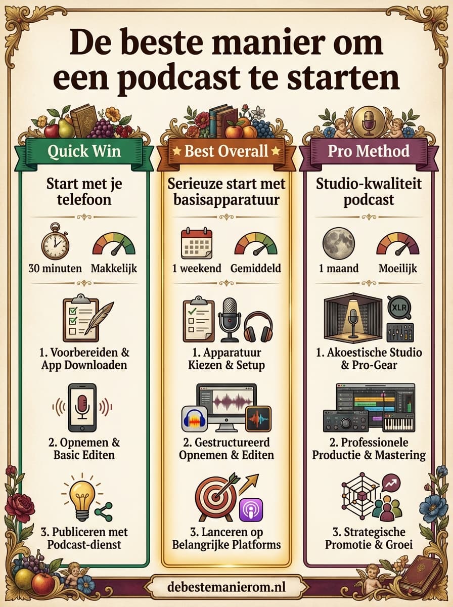 De beste manier om een podcast te starten