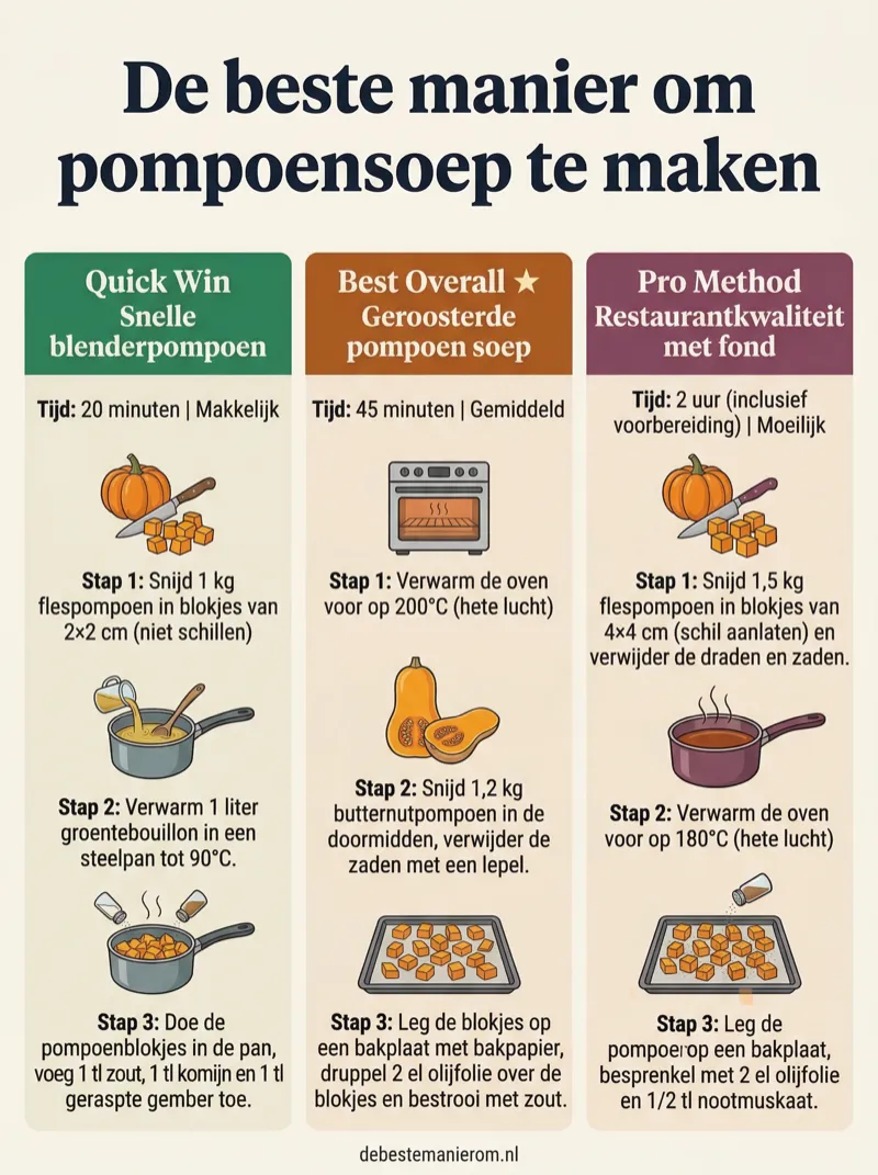 De beste manier om pompoensoep te maken