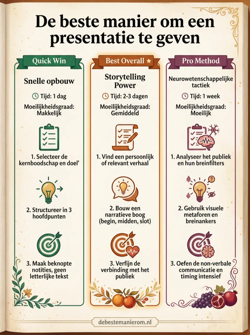 De beste manier om een presentatie te geven
