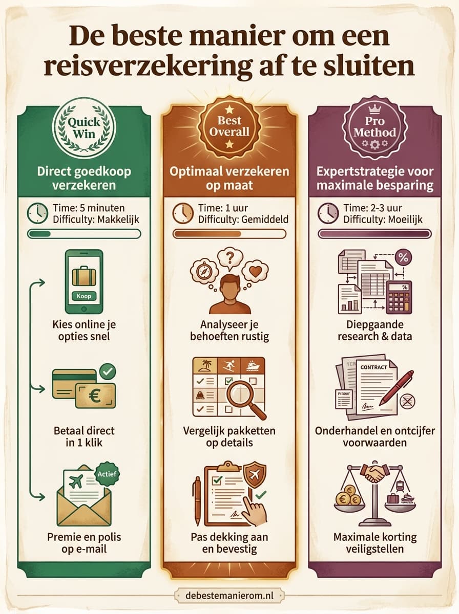 De beste manier om een reisverzekering af te sluiten