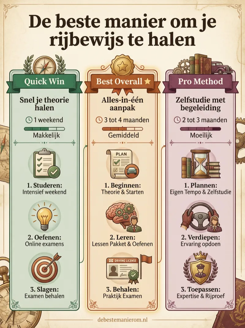 De beste manier om je rijbewijs te halen