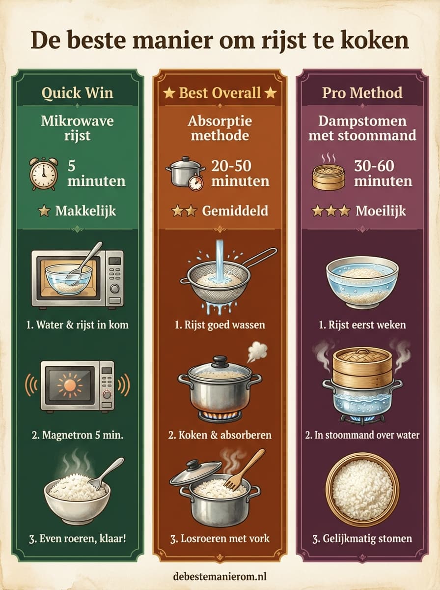 De beste manier om rijst te koken